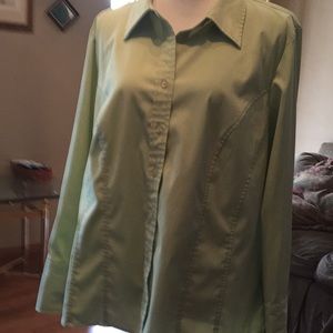 Line green blouse 14/16